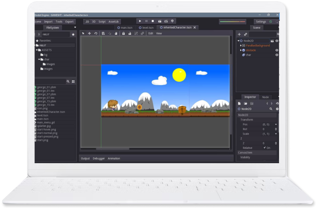 Основы работы с ресурсами Godot